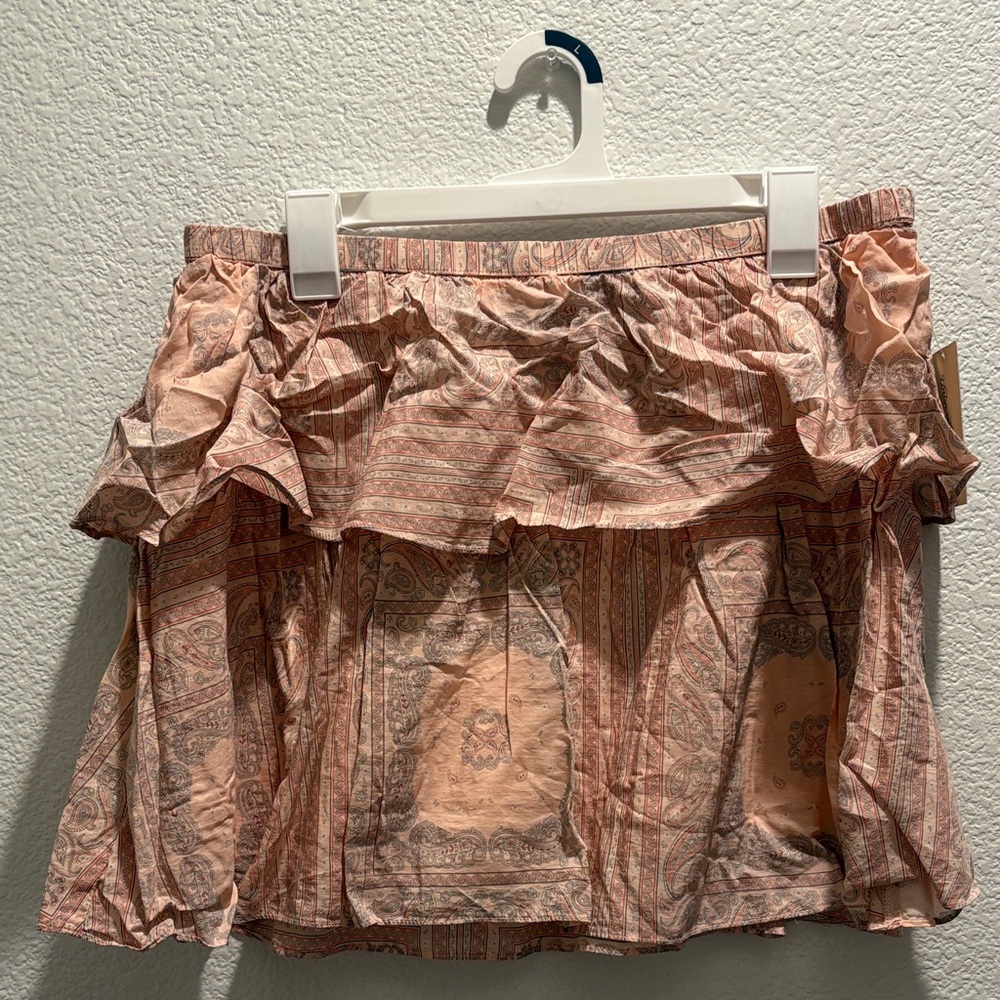 Universal Thread Peach Bandana Skirt size Large NWT!